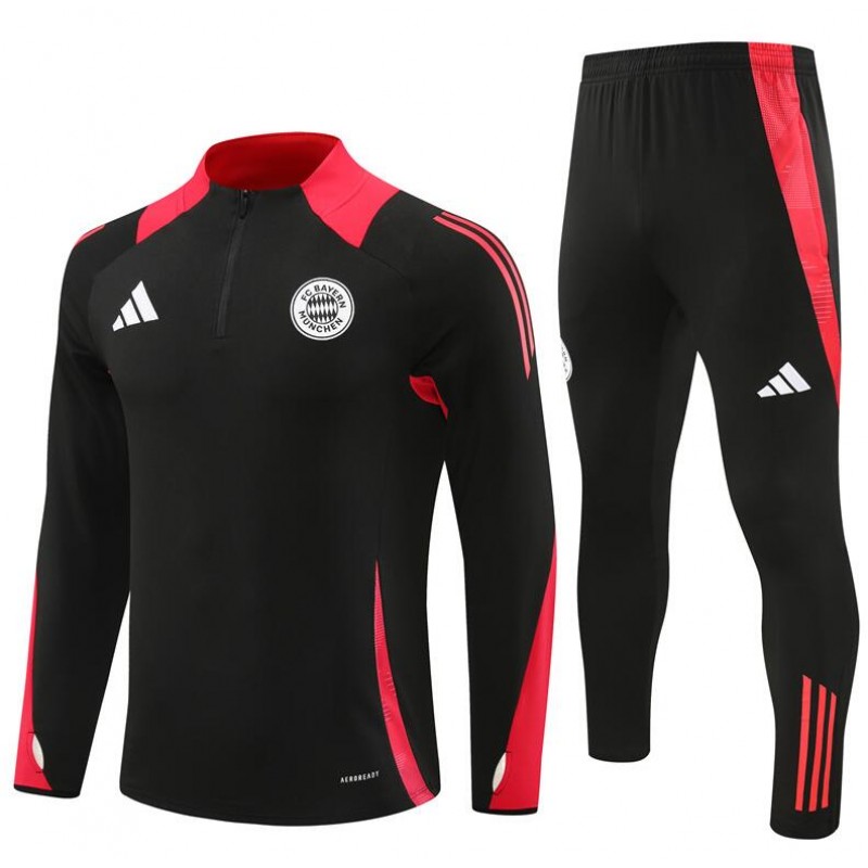 Chandal Entrenamiento Bayern Munich (Hombre/Niño) Negro 2024/2025 + Pantalones