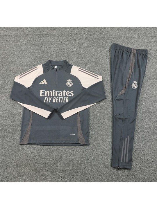 Chandals Real Madrid (Hombre/Niño) Gris 2024/25 + Pantalones