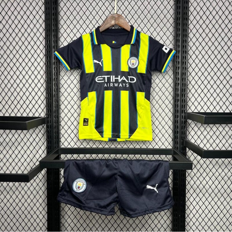 Camiseta Manchester City Segunda Equipacion 24/25 Niño