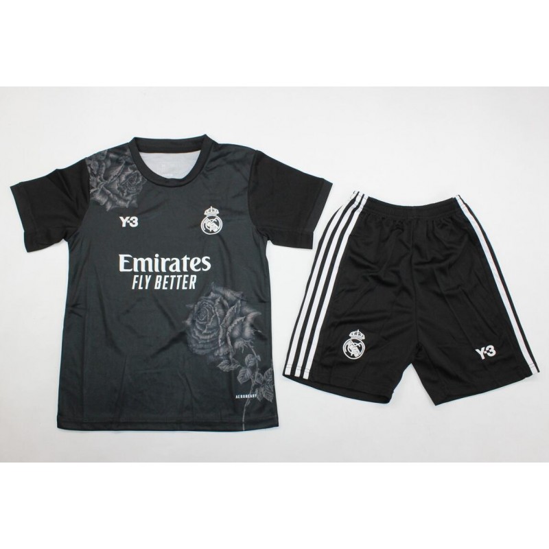 Camiseta Real M adrid Edición Especial Y-3 Negro 24/25 Niño