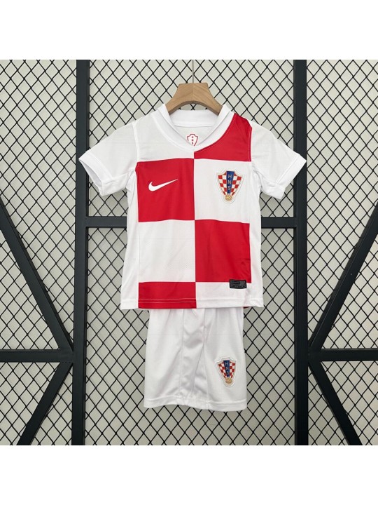 Camiseta Croacia Primera Equipación 2024 Niño