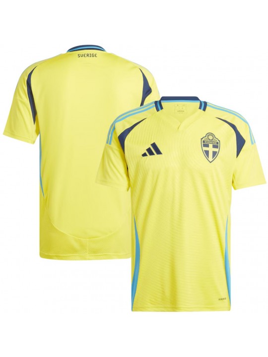 Camiseta Suecia Primera Equipación 2024 Niño