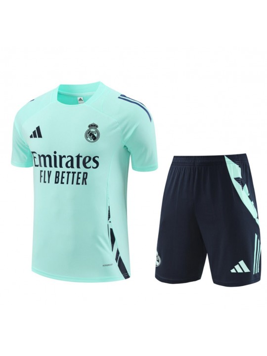 Camiseta Real M adrid Pre-Match 24/25 AZUL (Hombre/Niño) + Pantalones