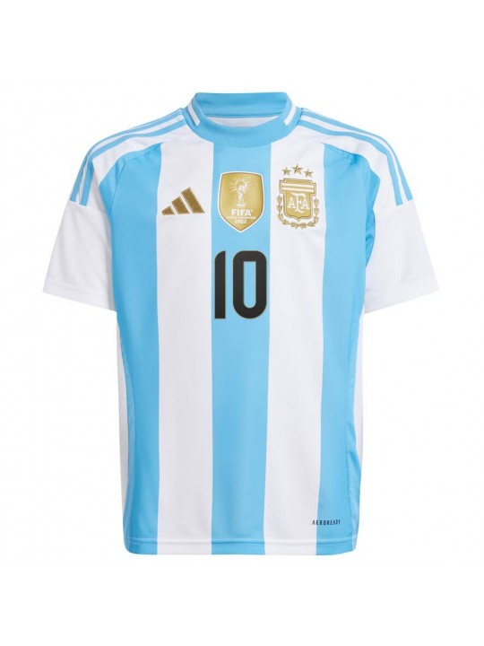 Camiseta Argentina 1ª Equipación 2024 Niño Messi #10