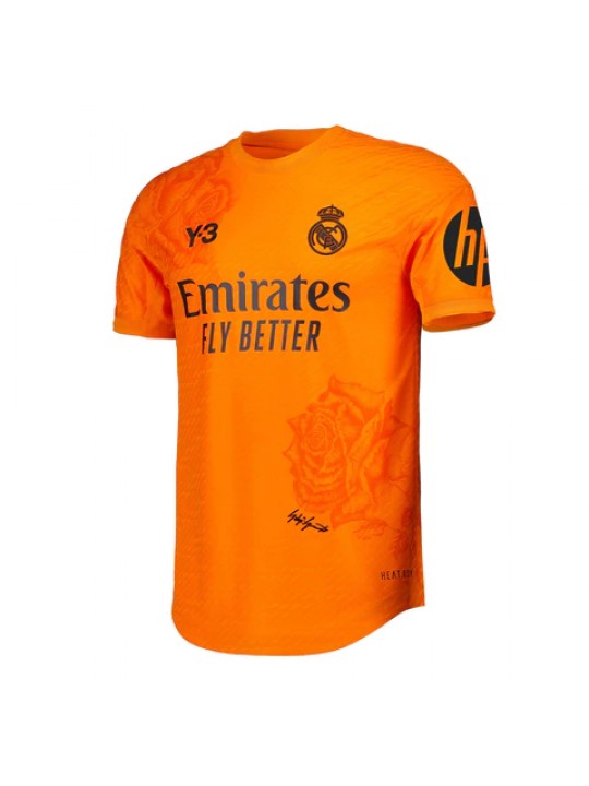 Camiseta Real M-adrid Y-3 Portero Naranja 24/25