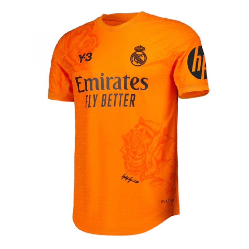 Camiseta Real M-adrid Y-3 Portero Naranja 24/25