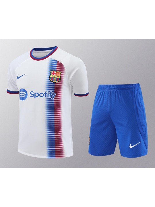 Camiseta B-arcelona Fc Pre-Match BLANCO 2024/2025 + Pantalones