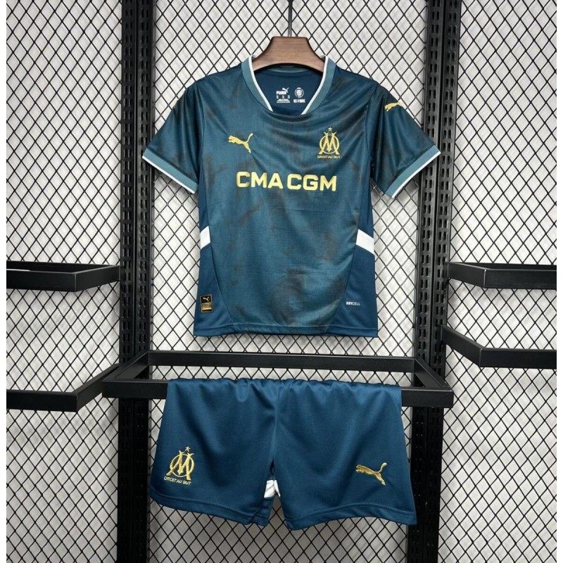 Camiseta Olympique Marsella Segunda Equipación 24/25 Niño