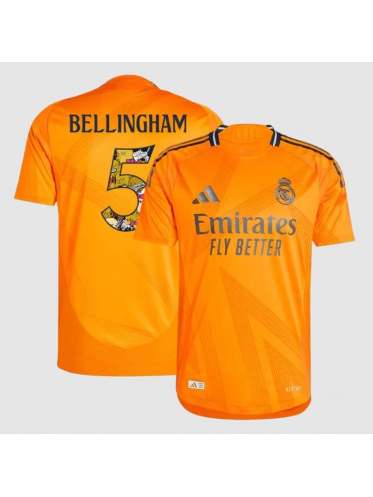 Camiseta Real M adrid 2ª Equipación 24/25 BELLINGHAM #5 Bear Champ Font