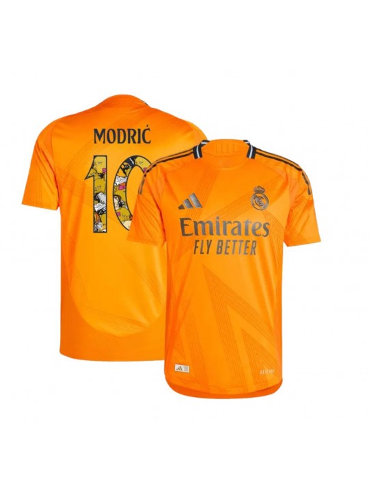 Camiseta Real M adrid 2ª Equipación 24/25 MODRIC 10 Bear Champ Font