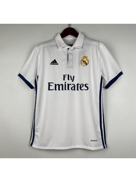 Camiseta Retro Real M-adrid Primera Equipación 16/17