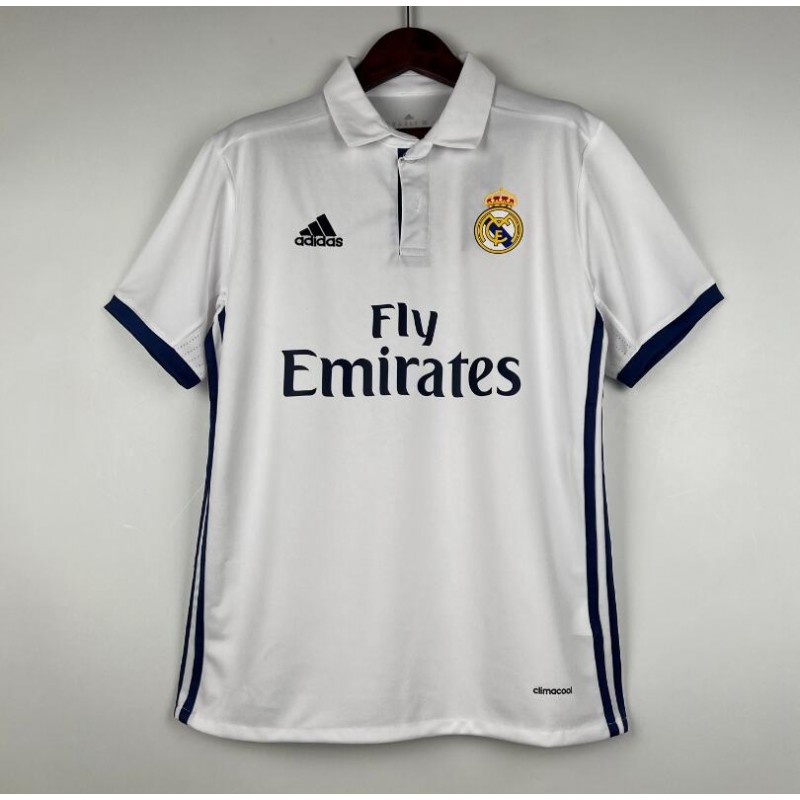 Camiseta Retro Real M-adrid Primera Equipación 16/17