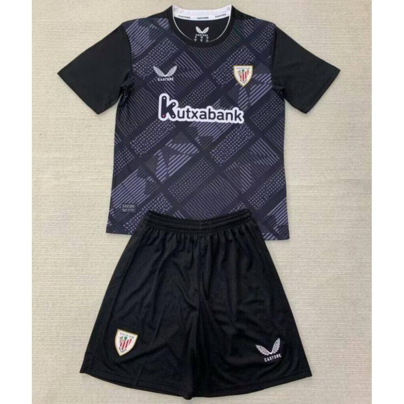 Camiseta Athletic Club Bilbao Portero Negro 24/25 Niño