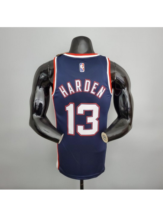 Camiseta Brooklyn Nets “75th Anniversary” City Edition Royal Harden #13