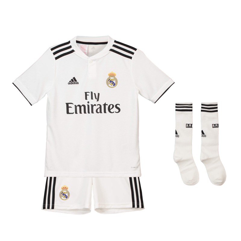 1ª equipación del Real M-adrid 2018-19 para niños