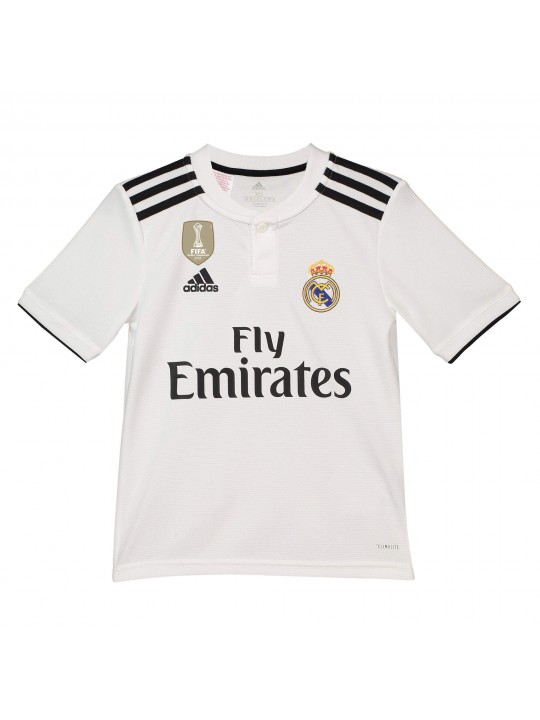 Camiseta de la 1ª equipación del Real M-adrid 2018-19 para niños