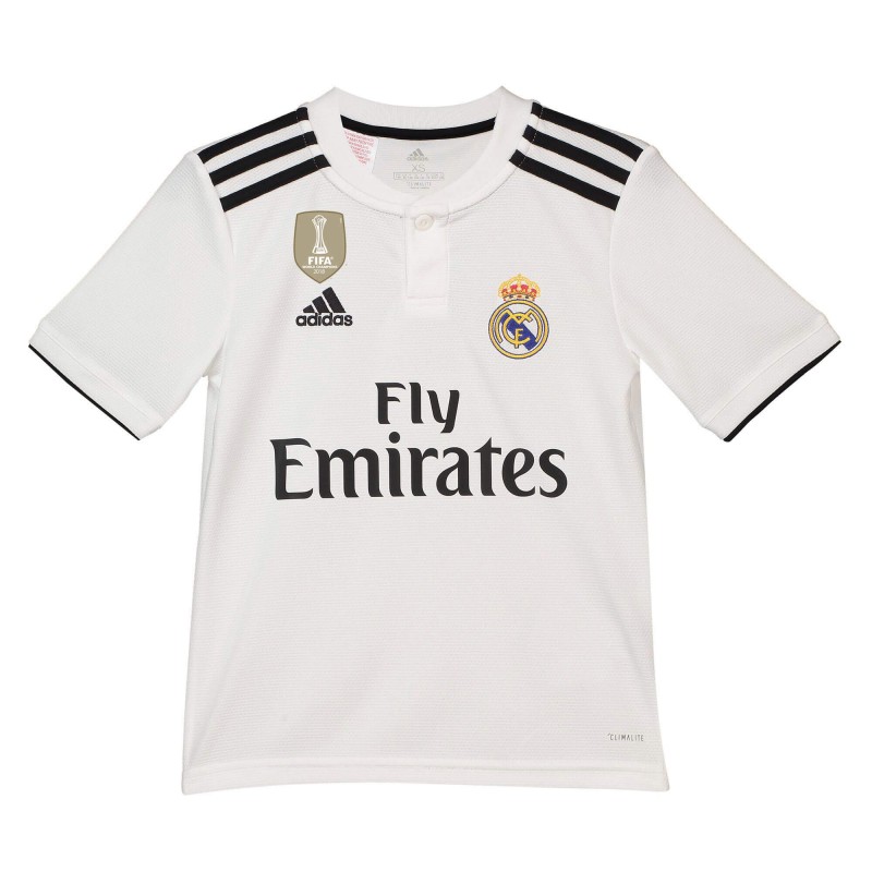 Camiseta de la 1ª equipación del Real M-adrid 2018-19 para niños