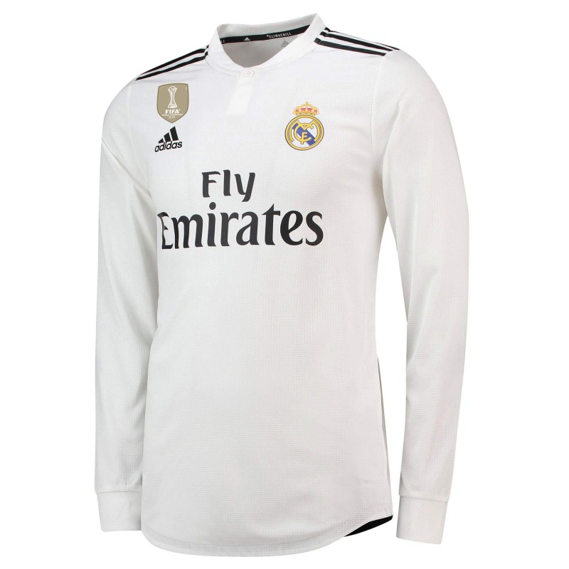 Camiseta de la 1ª equipación del Real M-adrid 2018-19 de manga larga