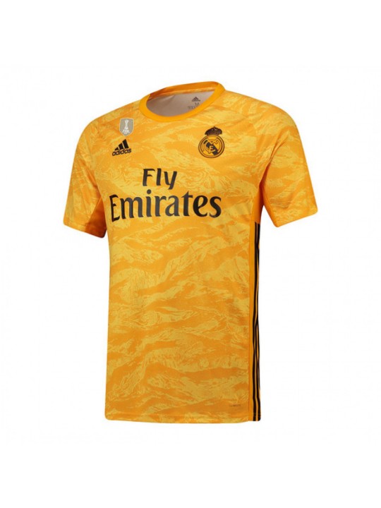 Camiseta De Portero Real M-adrid 2019/2020 Amarillo